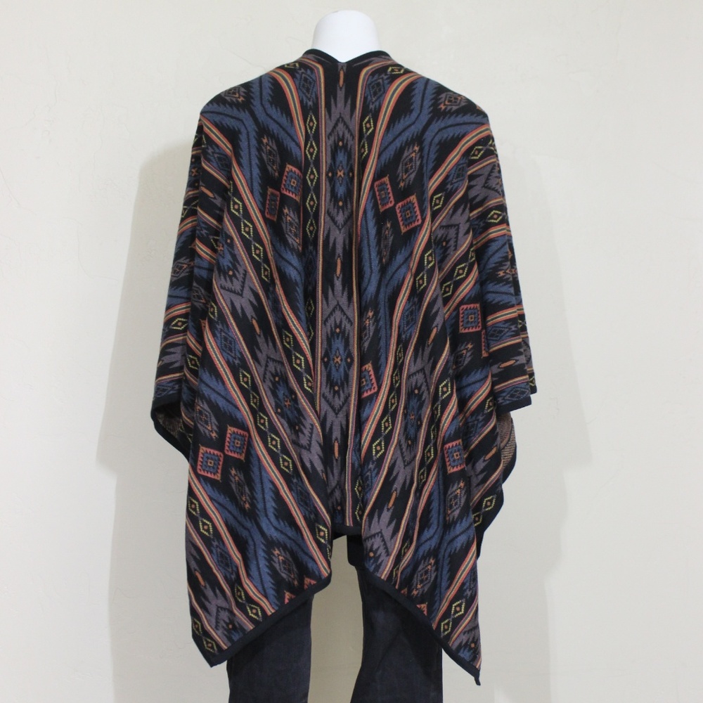 Peruvian Connection Cardigan Wrap Shawl Aztec - Picture 6 of 7